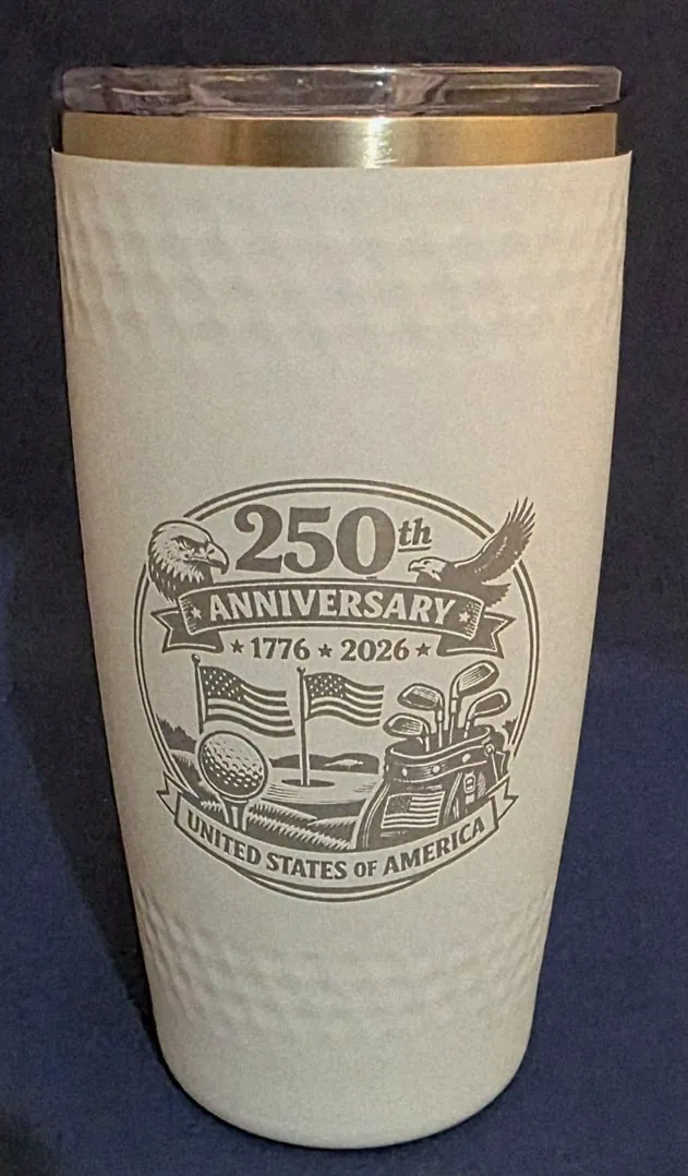 20 oz. Golfball Look White Tumbler