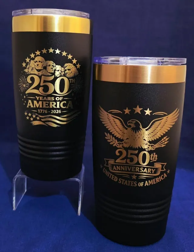 20 oz. Polar Camel Black with Gold or Bronze