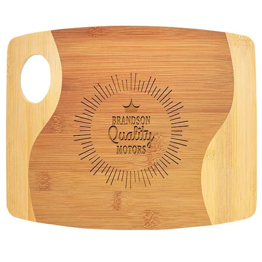Bamboo Two Tone Cutting Board — Personalized Cutting Boards
