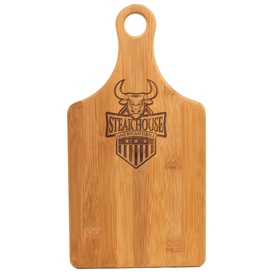 Paddle Shape Bamboo Cutting Board — Personalized Cutting Boards