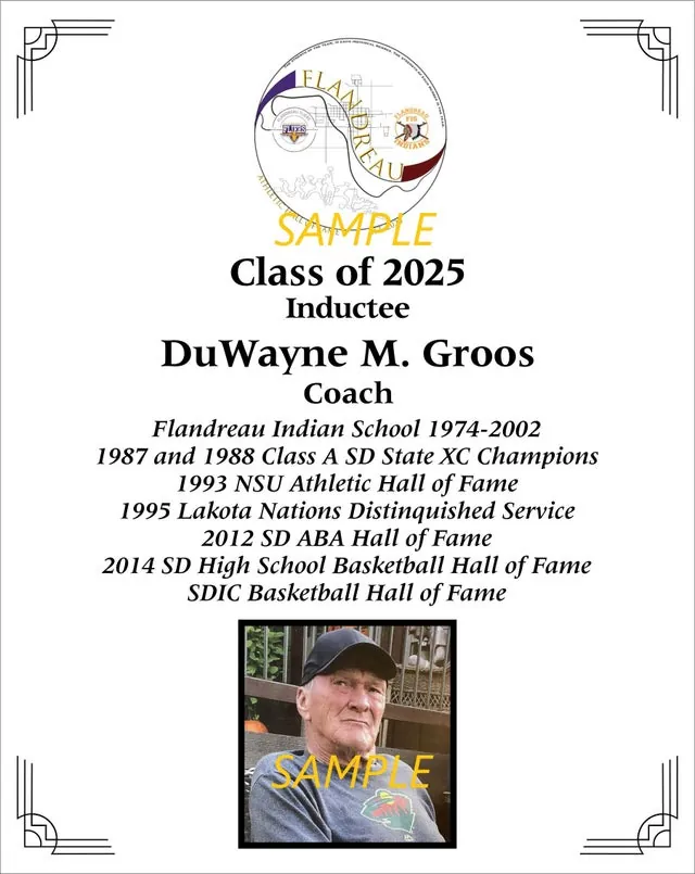 8" X 10" 2025 Athletic Hall of Fame Individual Plaque