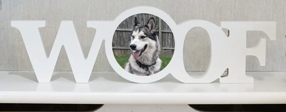 Wood Block "Woof" — Furry Friends