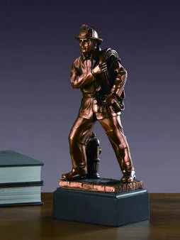 Male Firefighter — Hero recognition figures