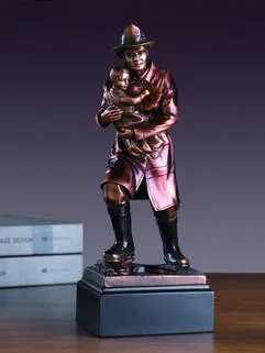 Firefighter (Color) — Hero recognition figures