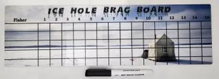 5" x 17" Aluminum Fishing Brag Board (with Marker)