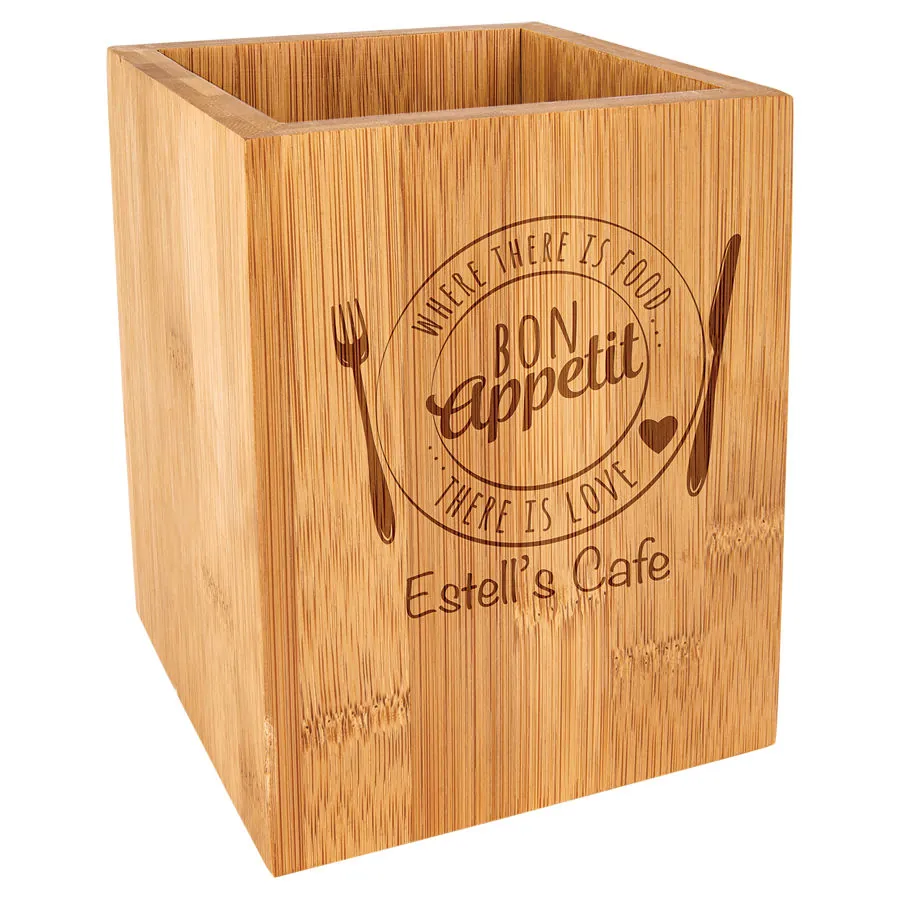 Bamboo Utensil Holder — Kitchenware & BBQ Sets