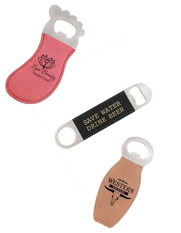 Various Bottle Opener Styles — Leatherette Gifts