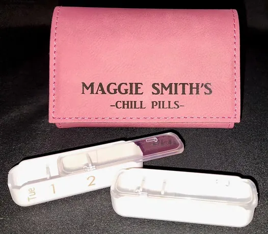 Leatherette Pill Box — Think Pink