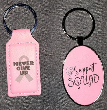 Leatherette Purse Mirror — Think Pink