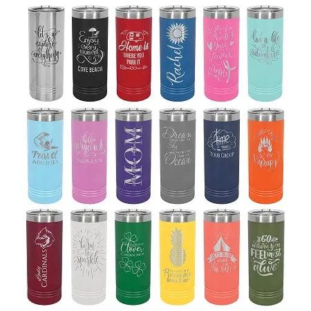 22 oz. Skinny — Engraved Tumblers