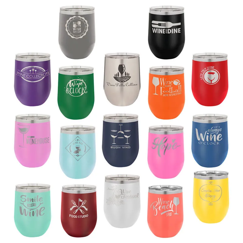 12 oz. Stemless — Engraved Tumblers